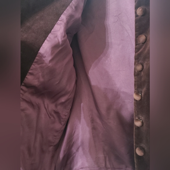 * Vintage Cropped Cassidy Velvet Jacket - Picture 4 of 5